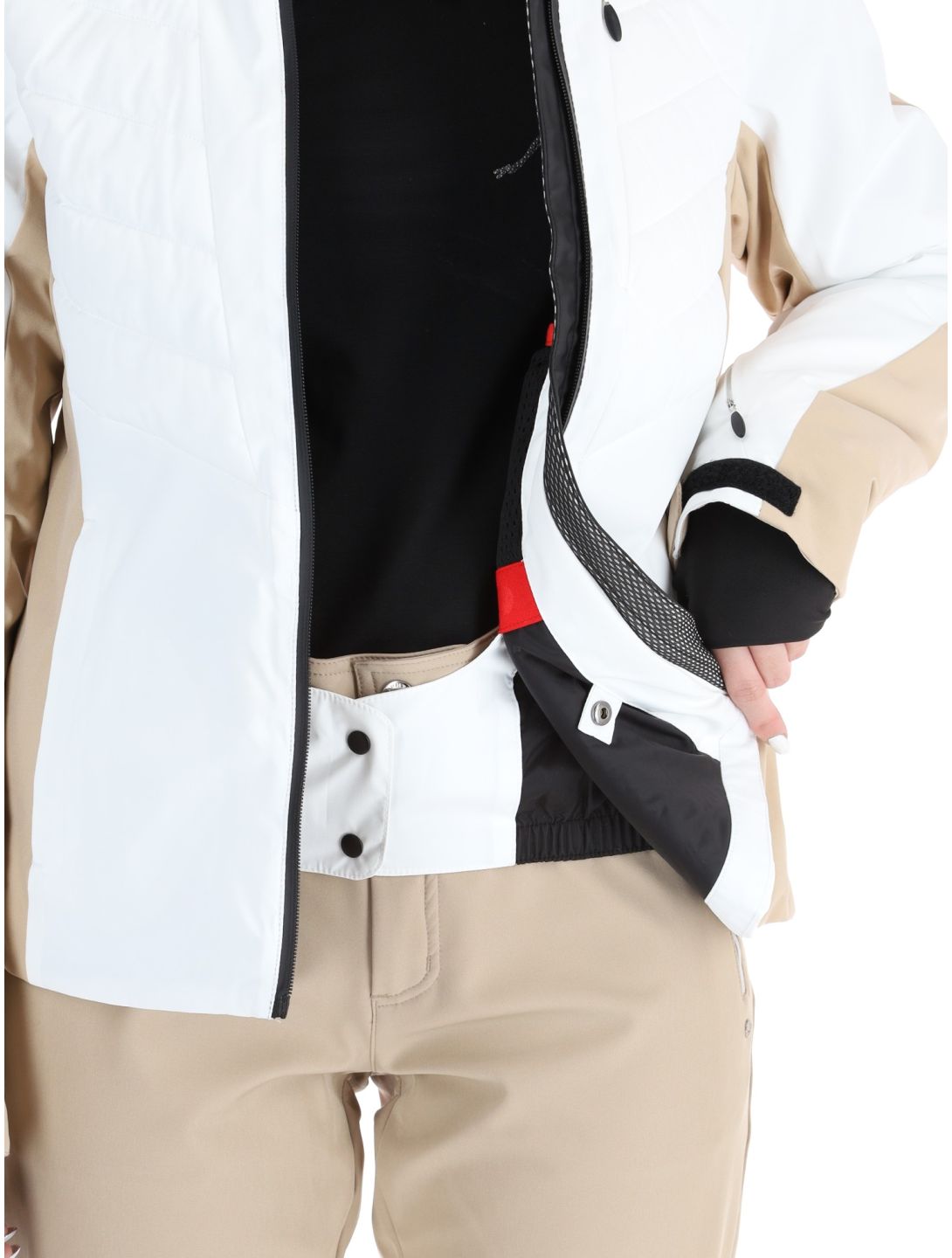 Icepeak, Eleele chaqueta de esquí mujeres Optic White blanco 