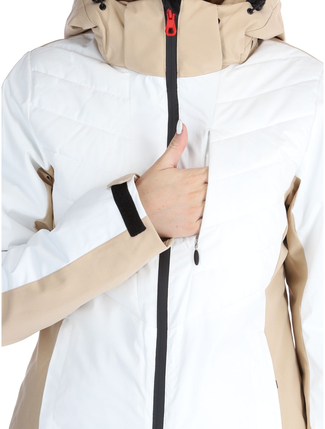 Icepeak, Eleele chaqueta de esquí mujeres Optic White blanco 