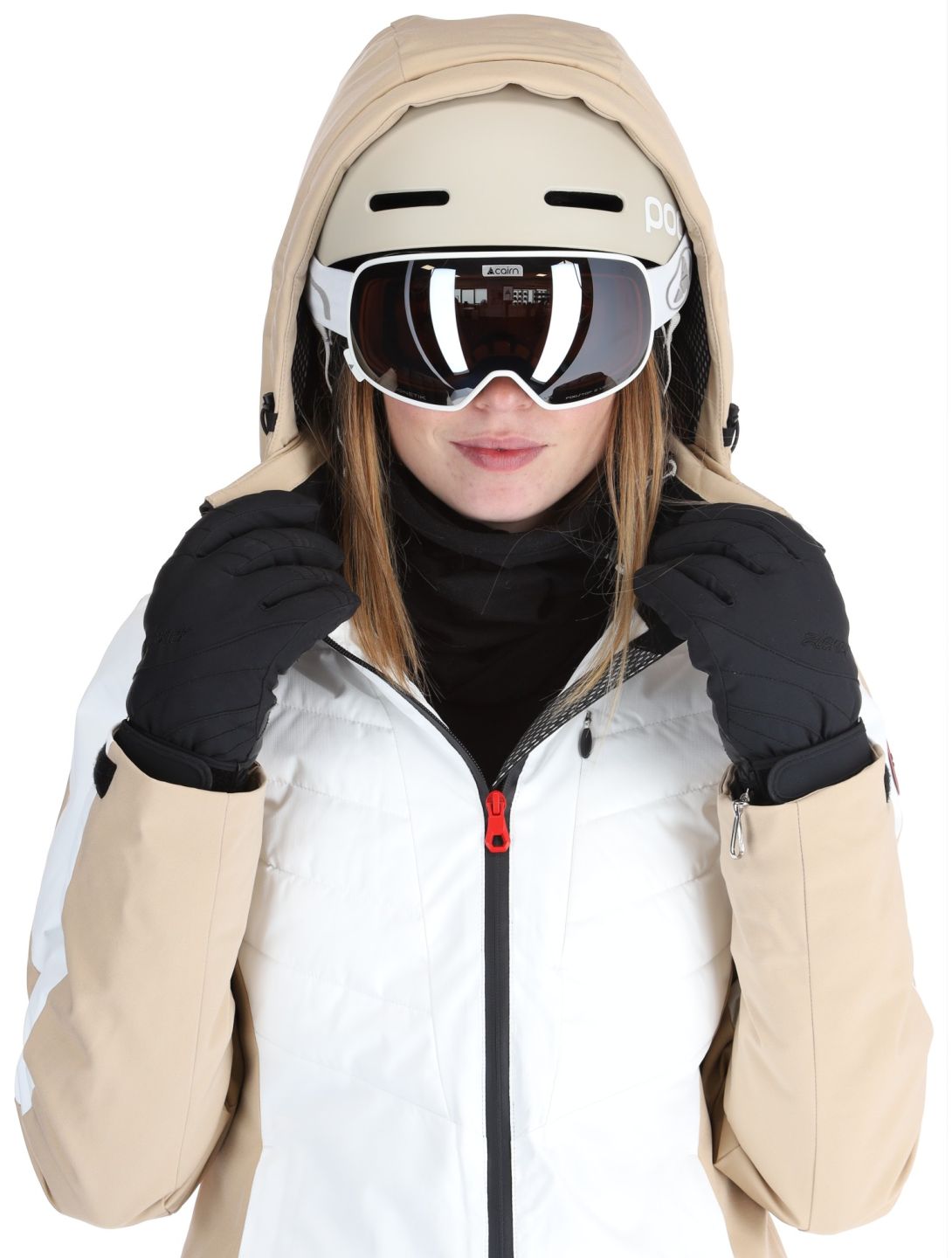 Icepeak, Eleele chaqueta de esquí mujeres Optic White blanco 