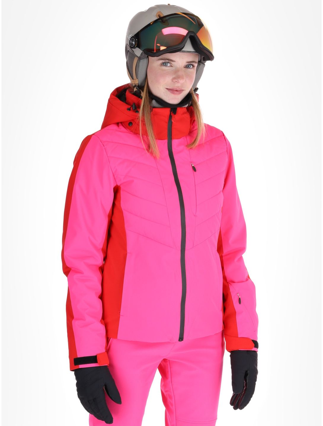 Icepeak, Eleele chaqueta de esquí mujeres Raspberry rojo 