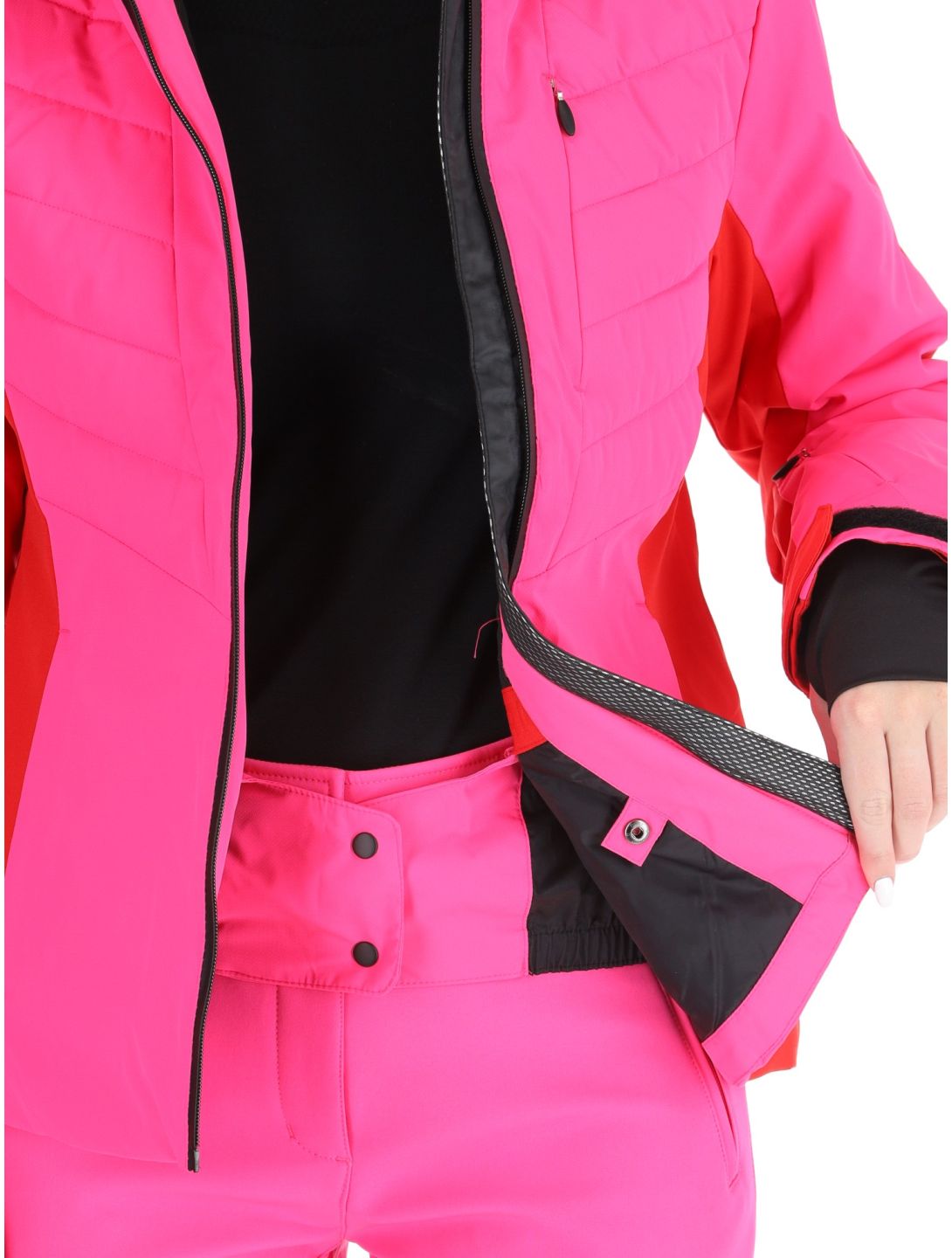 Icepeak, Eleele chaqueta de esquí mujeres Raspberry rojo 