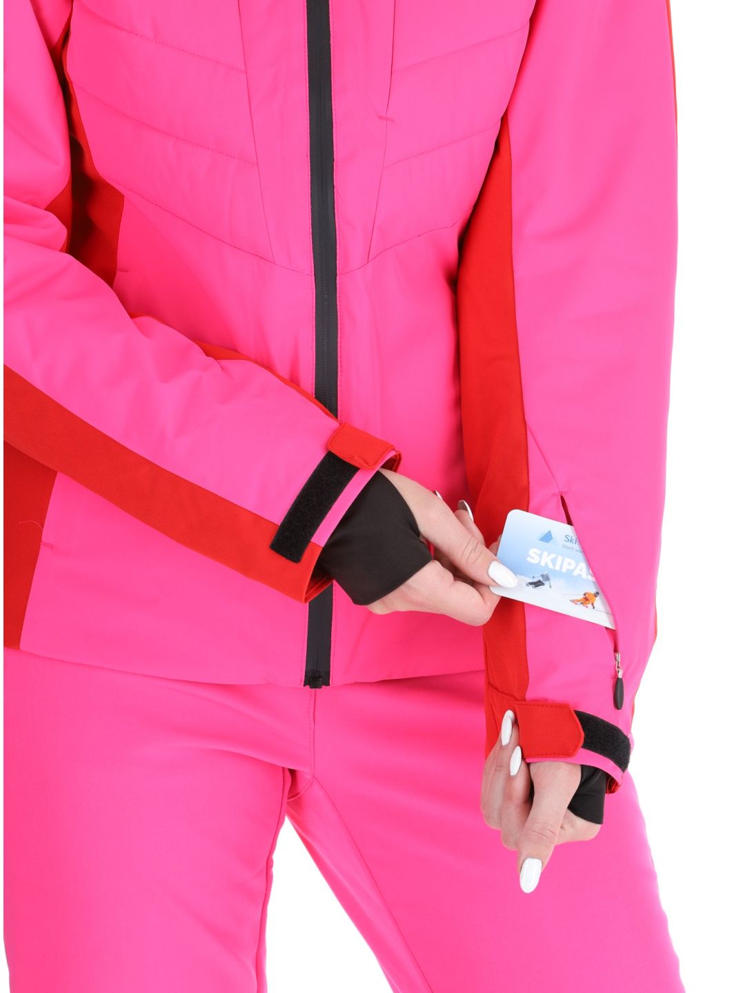 Icepeak, Eleele chaqueta de esquí mujeres Raspberry rojo 