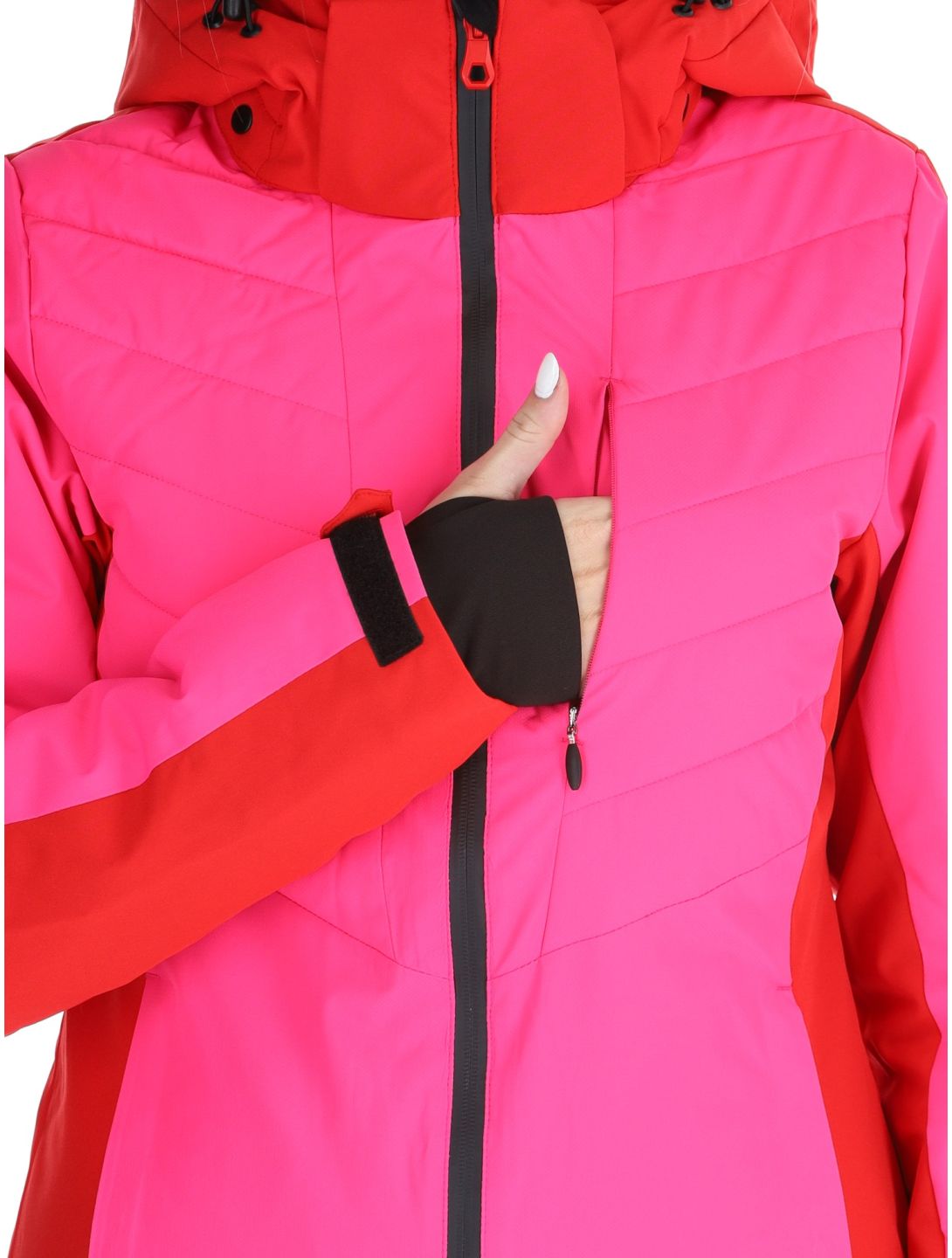 Icepeak, Eleele chaqueta de esquí mujeres Raspberry rojo 