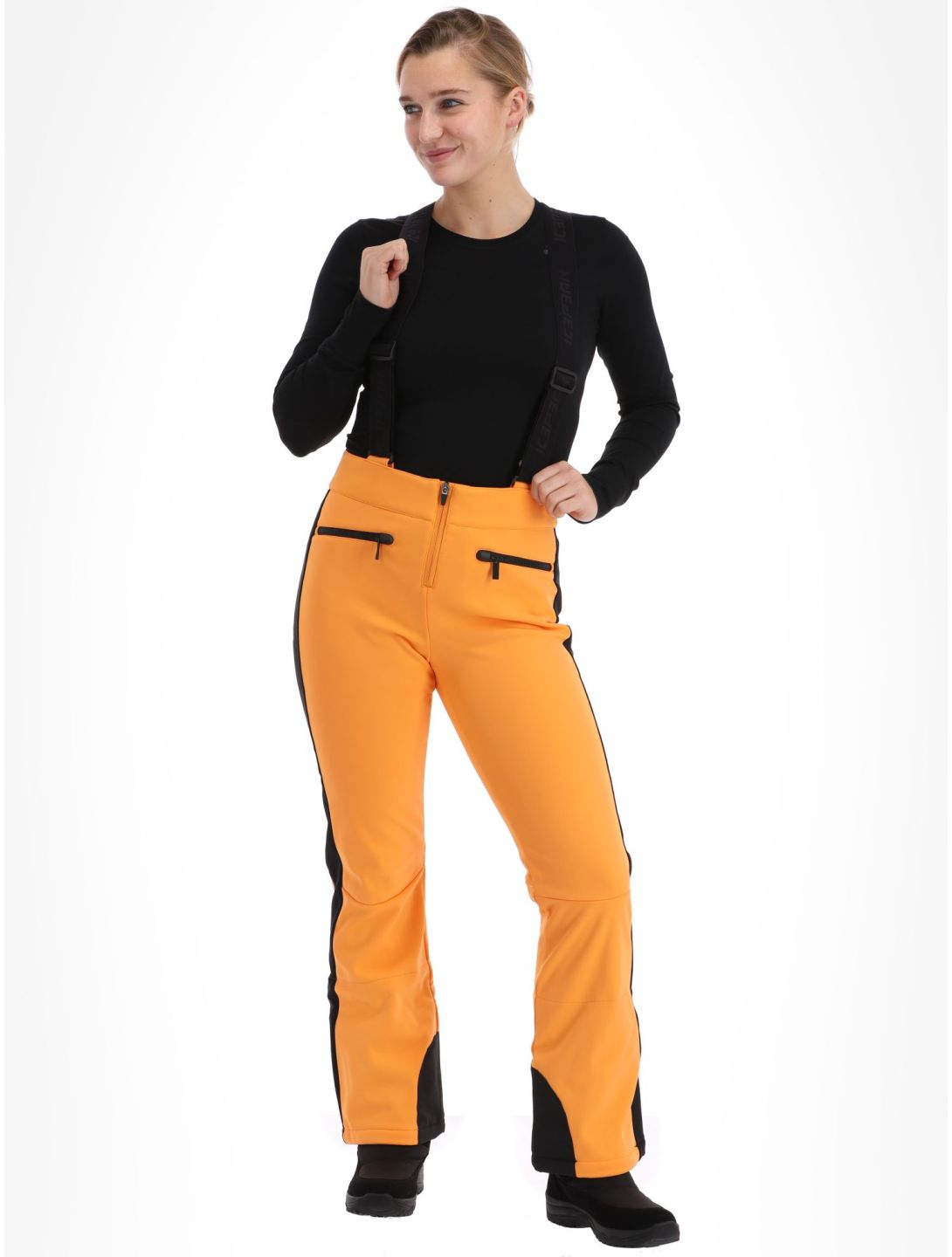 Icepeak, Ellsworth pantalones de esquí softshell mujeres Abricot naranja 