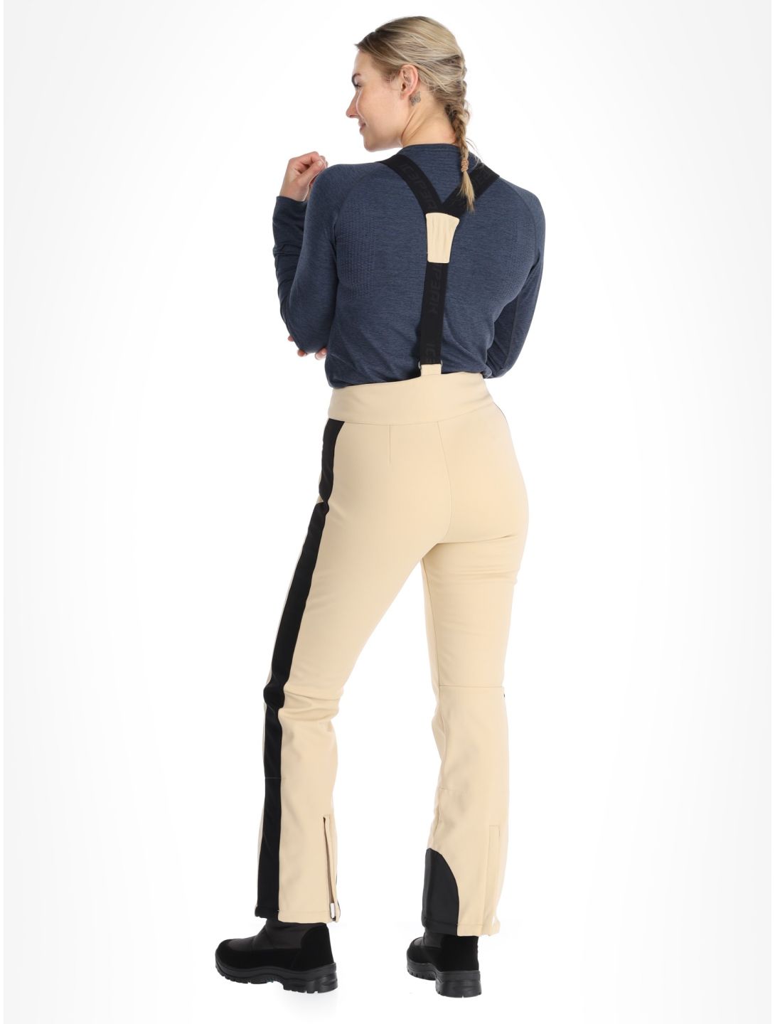 Icepeak, Ellsworth pantalones de esquí softshell mujeres Beige beige 