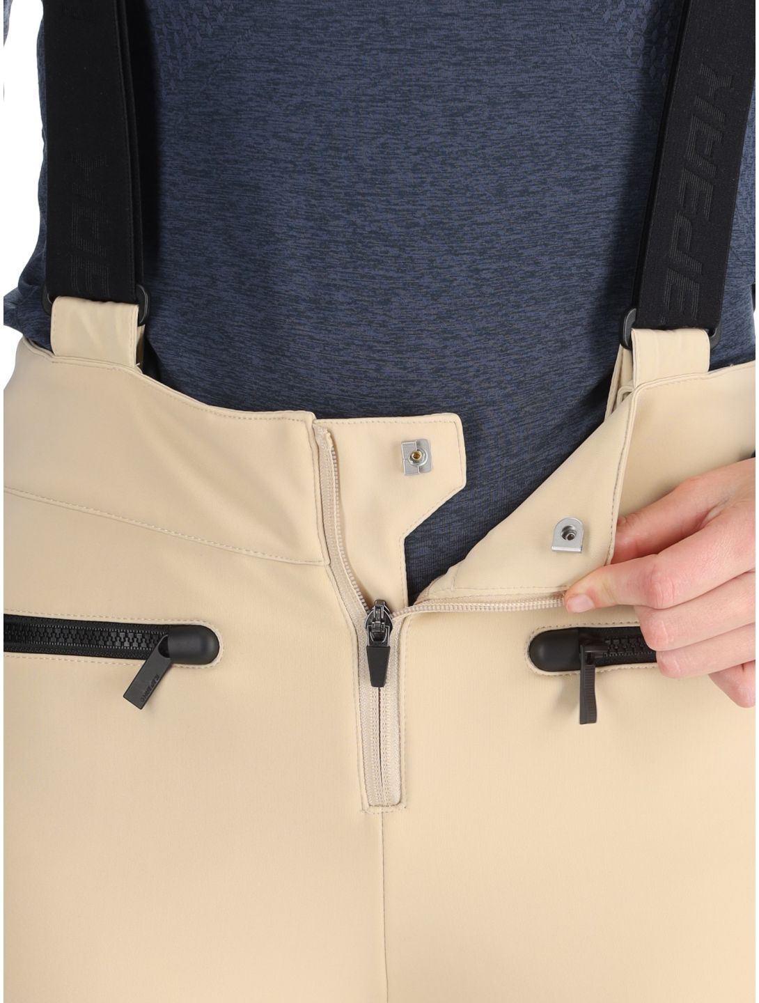 Icepeak, Ellsworth pantalones de esquí softshell mujeres Beige beige 