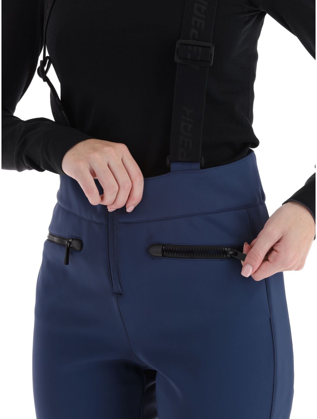 Icepeak, Ellsworth pantalones de esquí softshell mujeres Dark Blue azul 