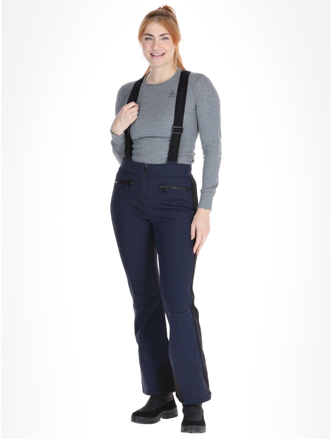 Icepeak, Ellsworth pantalones de esquí softshell mujeres Dark Blue azul 