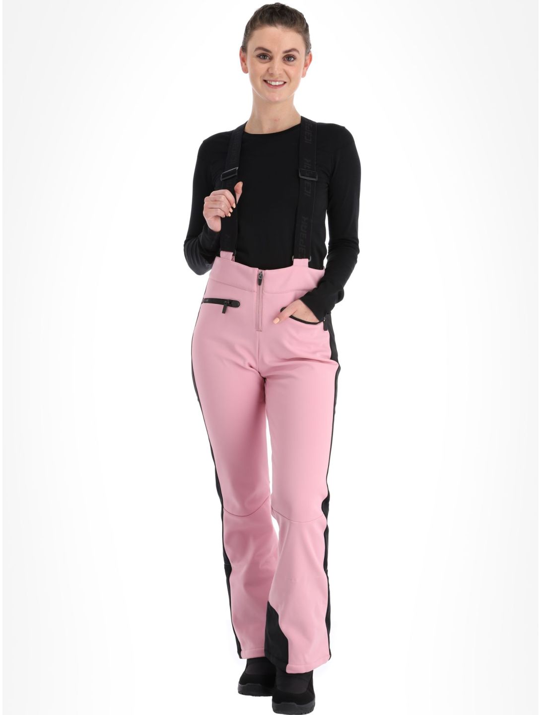 Icepeak, Ellsworth pantalones de esquí softshell mujeres Lavender rosa 