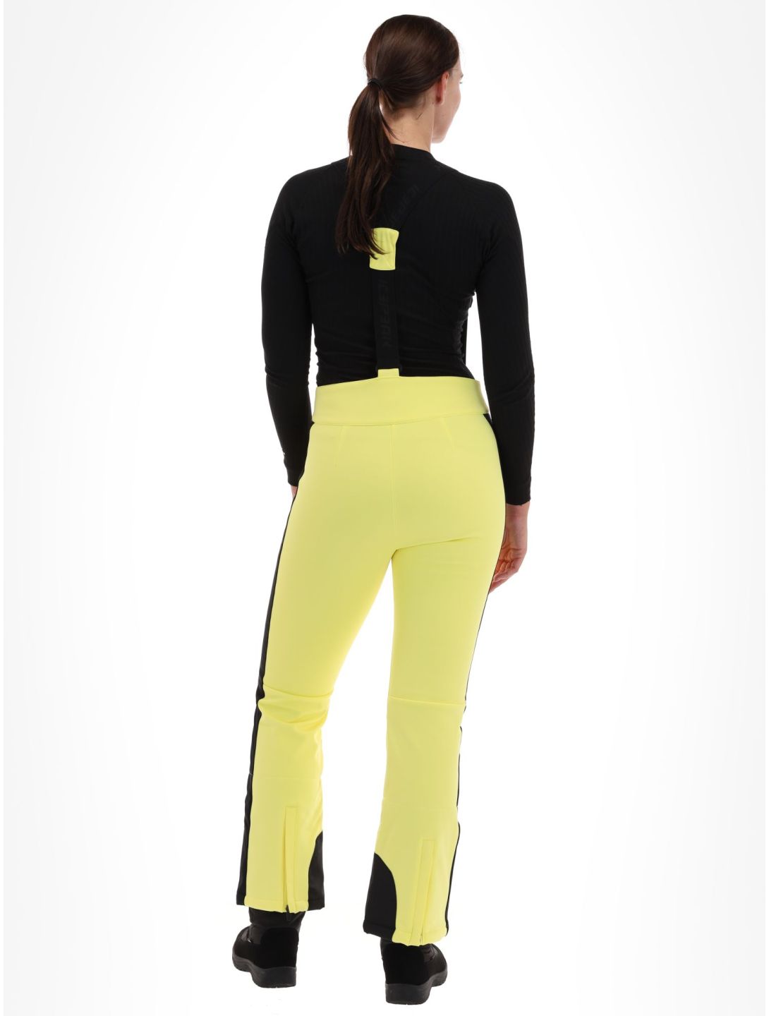 Icepeak, Ellsworth pantalones de esquí softshell mujeres Light Yellow amarillo 