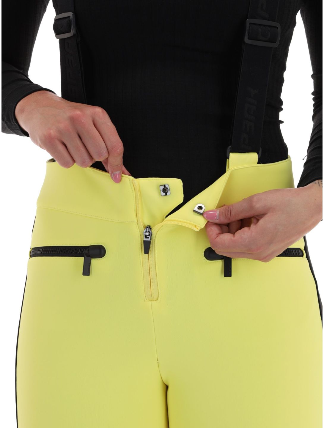 Icepeak, Ellsworth pantalones de esquí softshell mujeres Light Yellow amarillo 