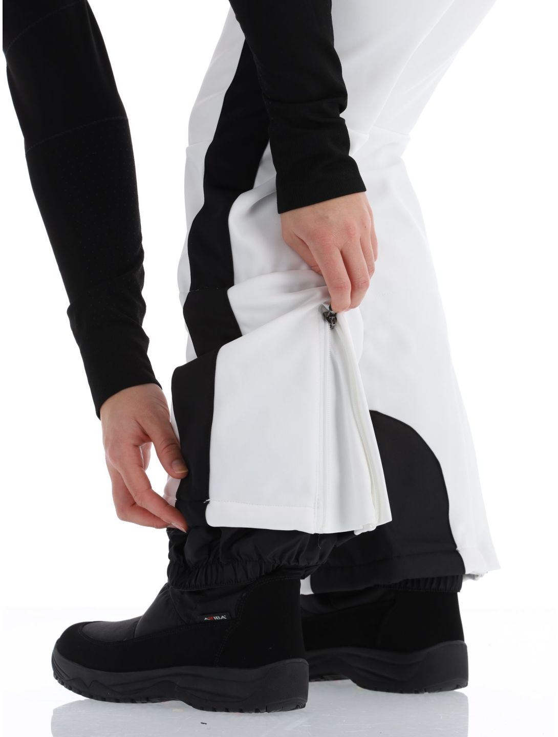 Icepeak, Ellsworth pantalones de esquí softshell mujeres Optic White blanco 