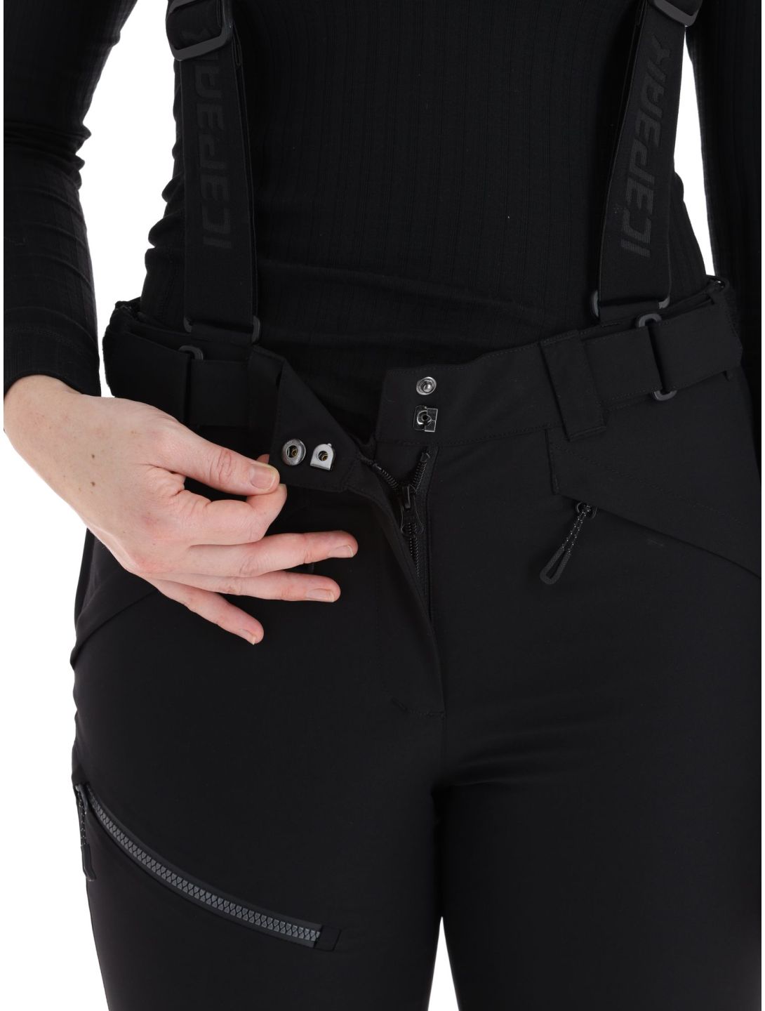 Icepeak, Elmshorn pantalones de esquí mujeres Black negro 