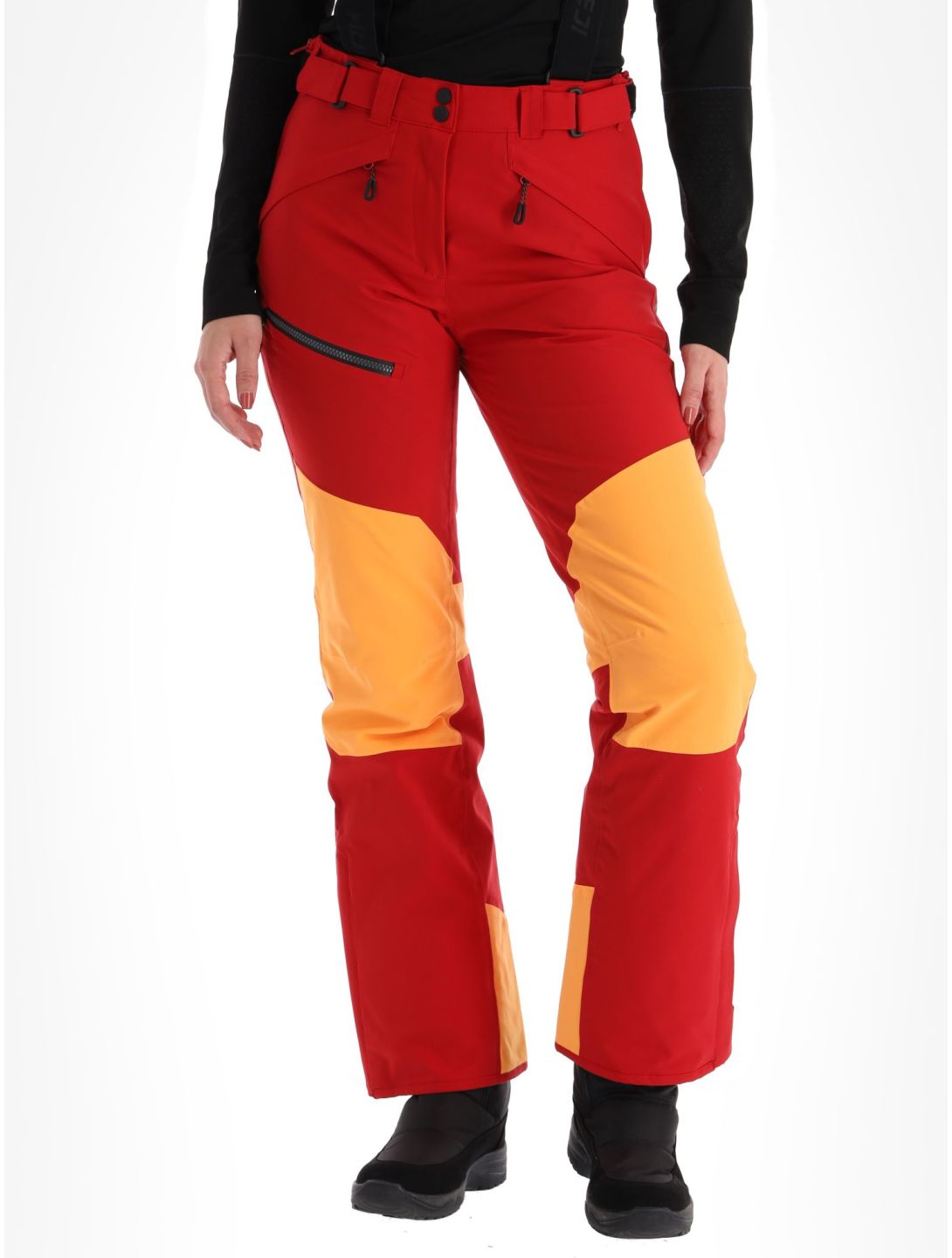 Icepeak, Elmshorn pantalones de esquí mujeres Burgundy borgoña 