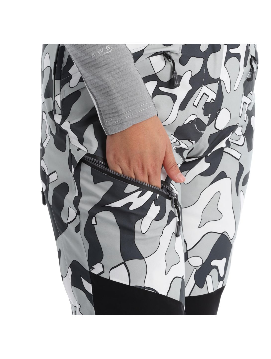 Icepeak, Elmshorn pantalones de esquí mujeres granite gris 