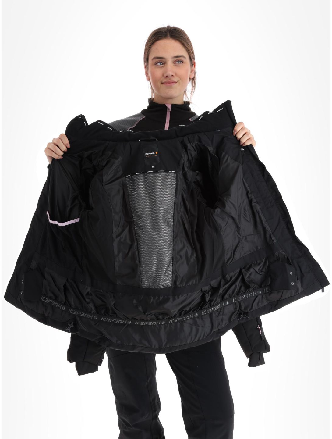 Icepeak, Elsa chaqueta de esquí mujeres Black negro 