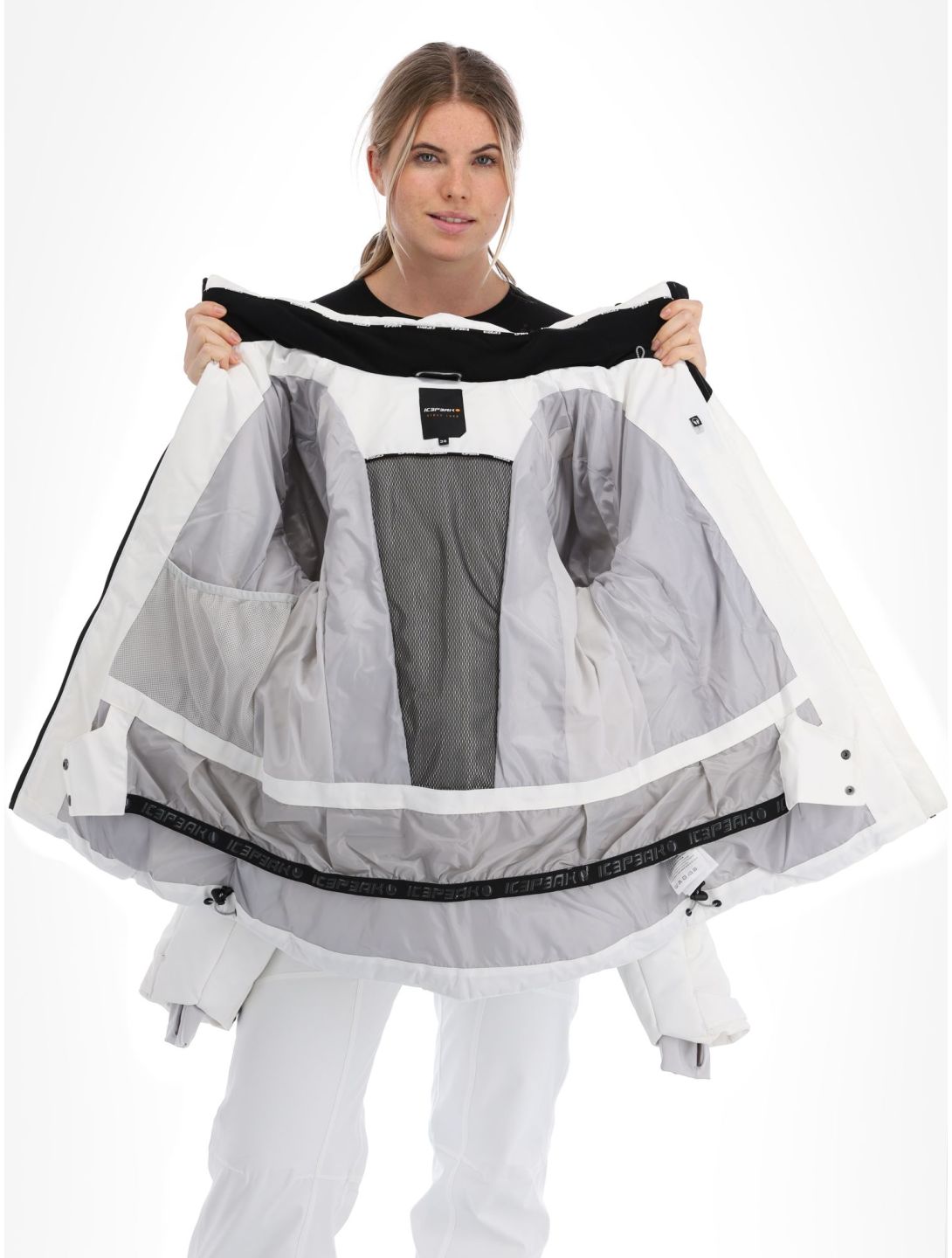 Icepeak, Elsa chaqueta de esquí mujeres Optic White blanco 