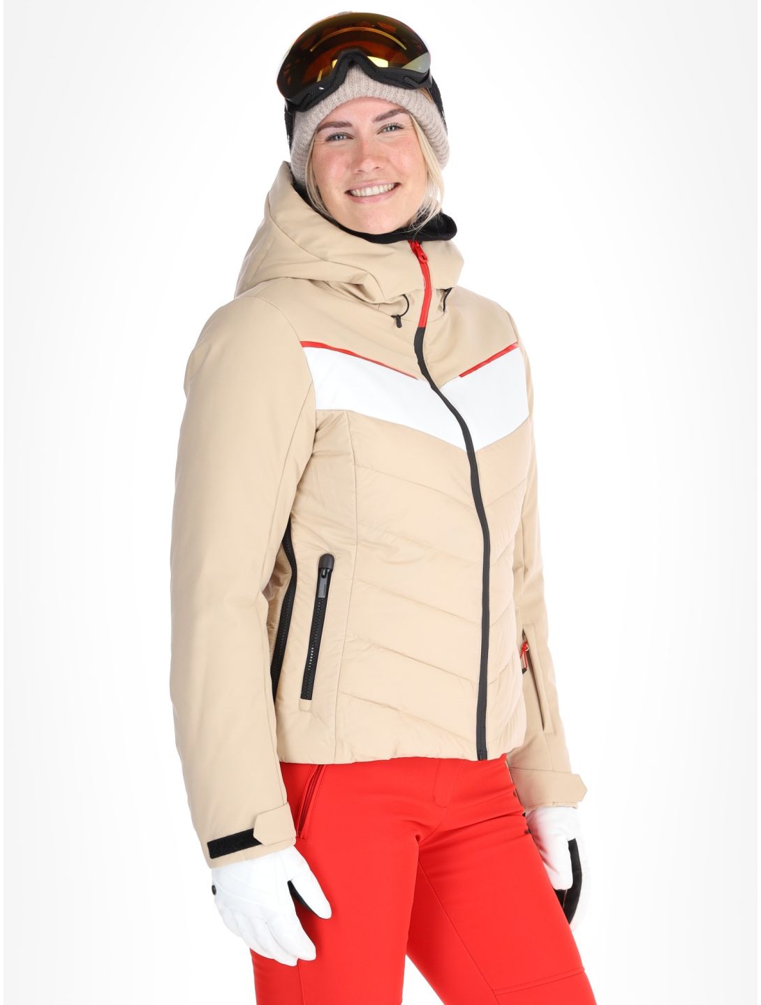 Icepeak, Elsah chaqueta de esquí mujeres Beige beige 