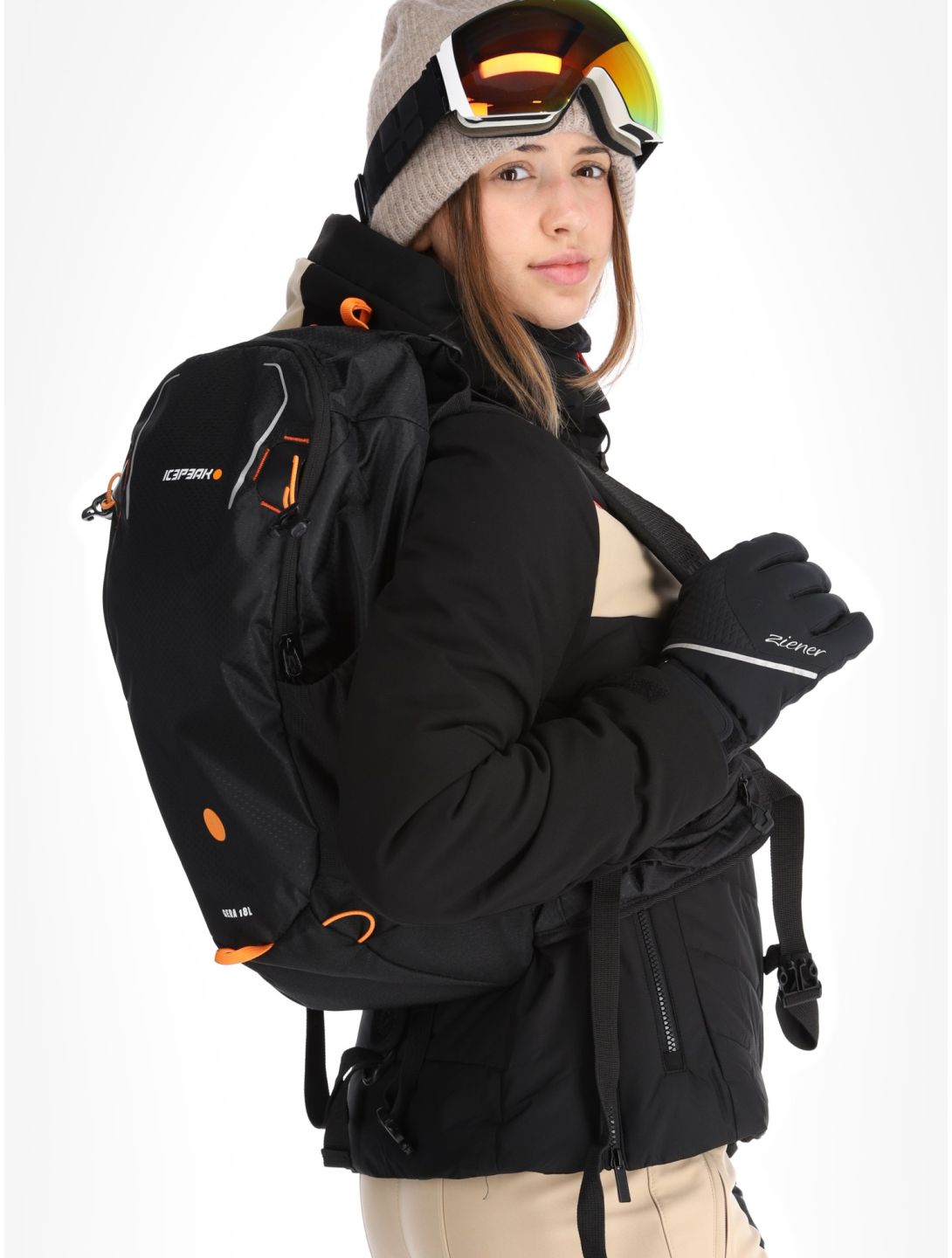 Icepeak, Elsah chaqueta de esquí mujeres Black negro 