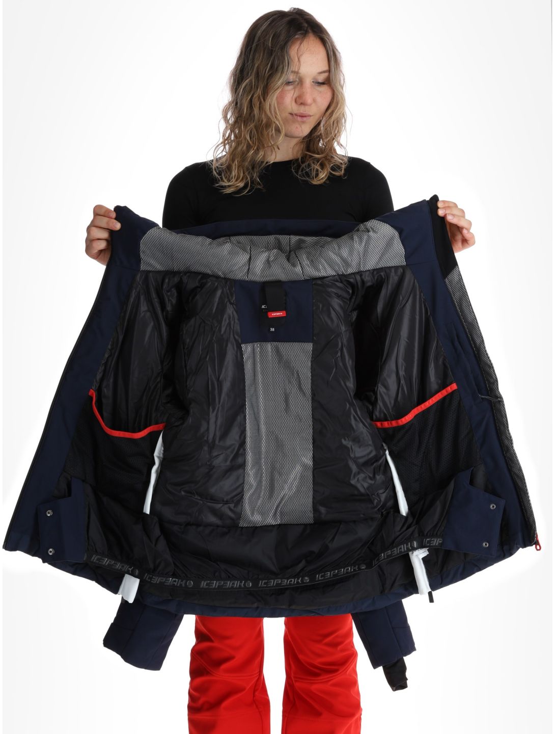 Icepeak, Elsah chaqueta de esquí mujeres Dark Blue azul 