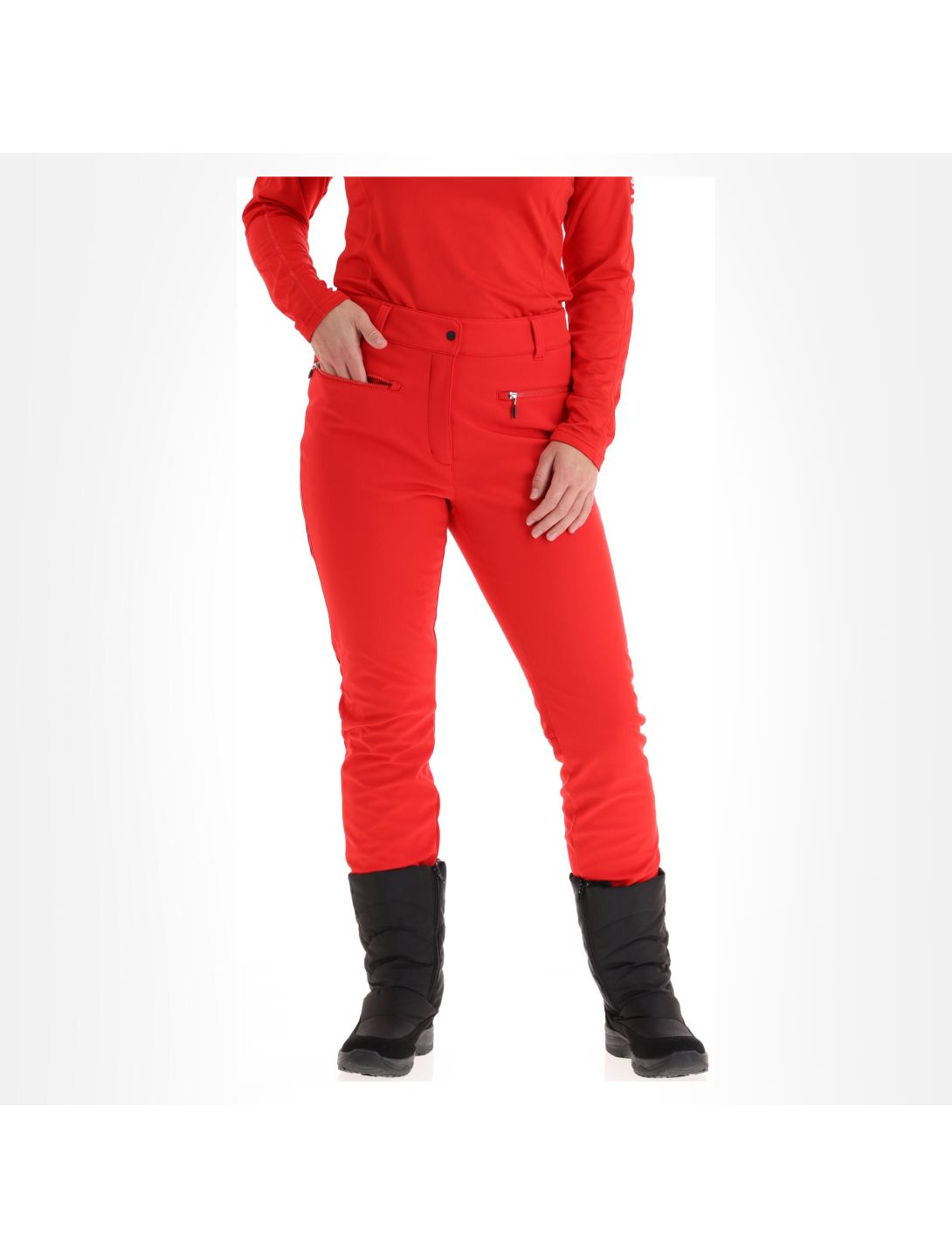 Icepeak, Enigma pantalones de esquí softshell mujeres classic rojo 