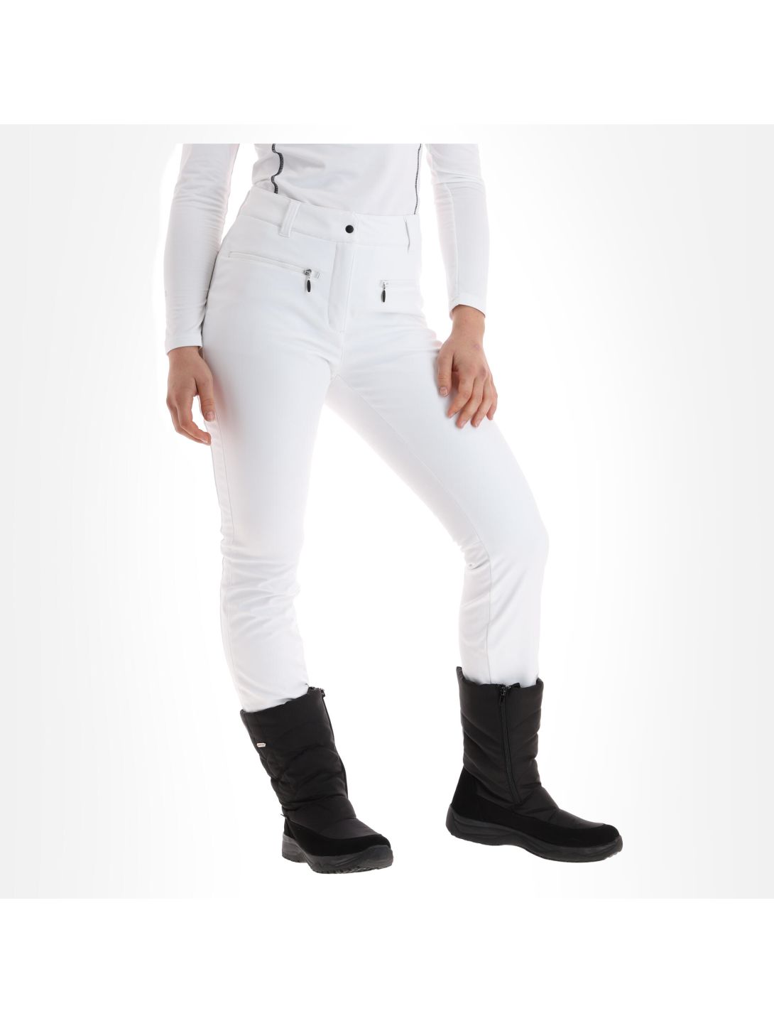 Icepeak, Enigma pantalones de esquí softshell mujeres optic blanco 