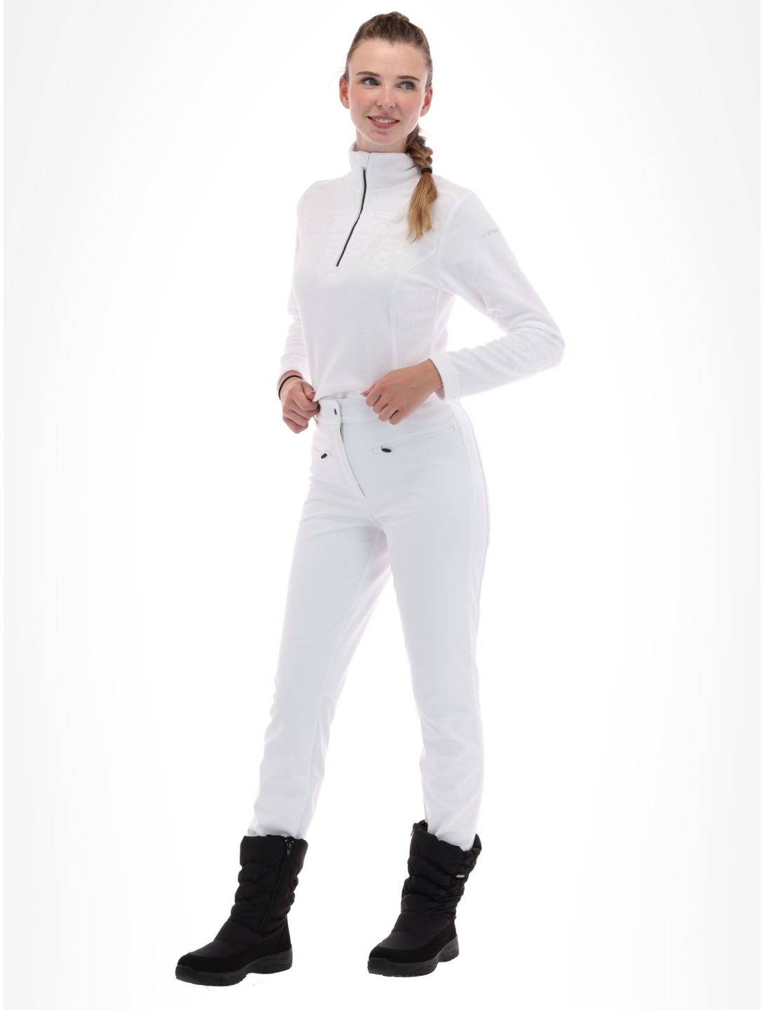 Icepeak, Enigma legging mujeres Optic White blanco 