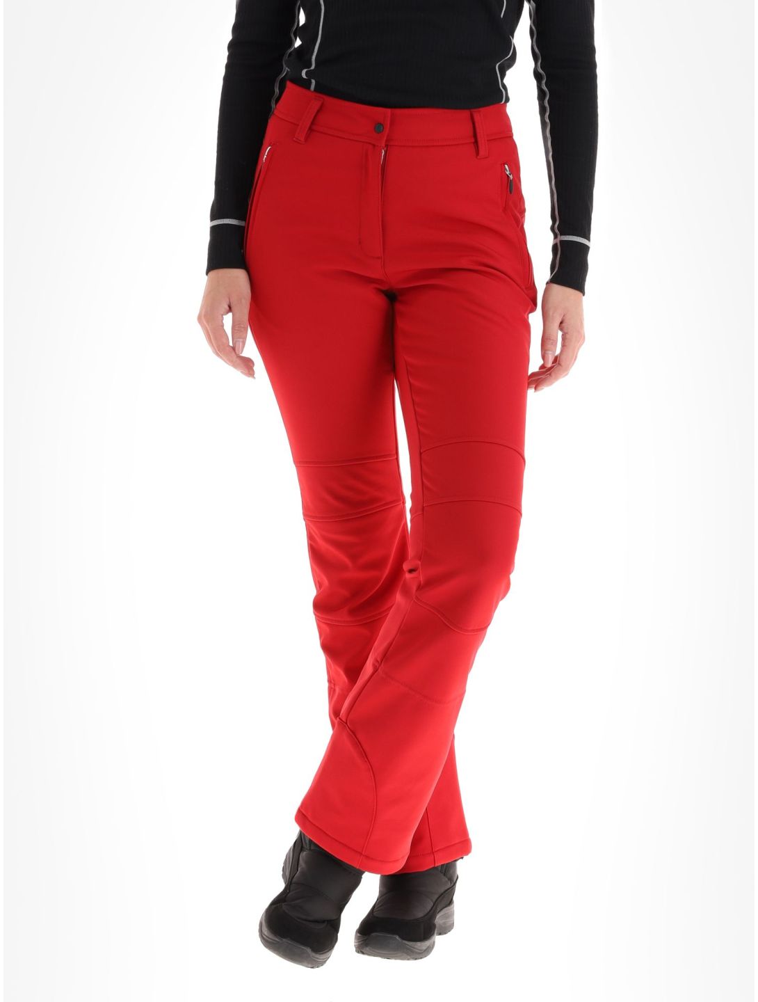 Icepeak, Entiat pantalones de esquí softshell mujeres Burgundy borgoña 