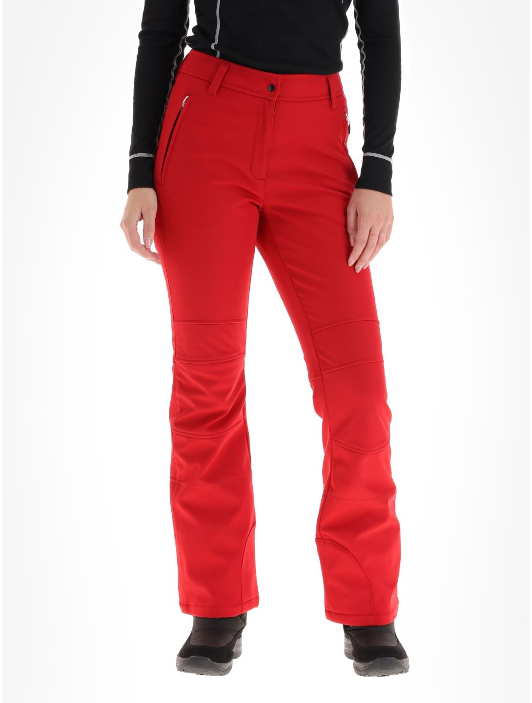 Icepeak, Entiat pantalones de esquí softshell mujeres Burgundy borgoña 