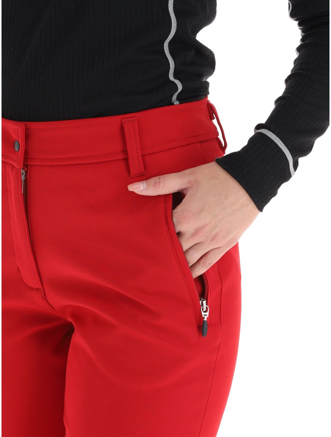 Icepeak, Entiat pantalones de esquí softshell mujeres Burgundy borgoña 