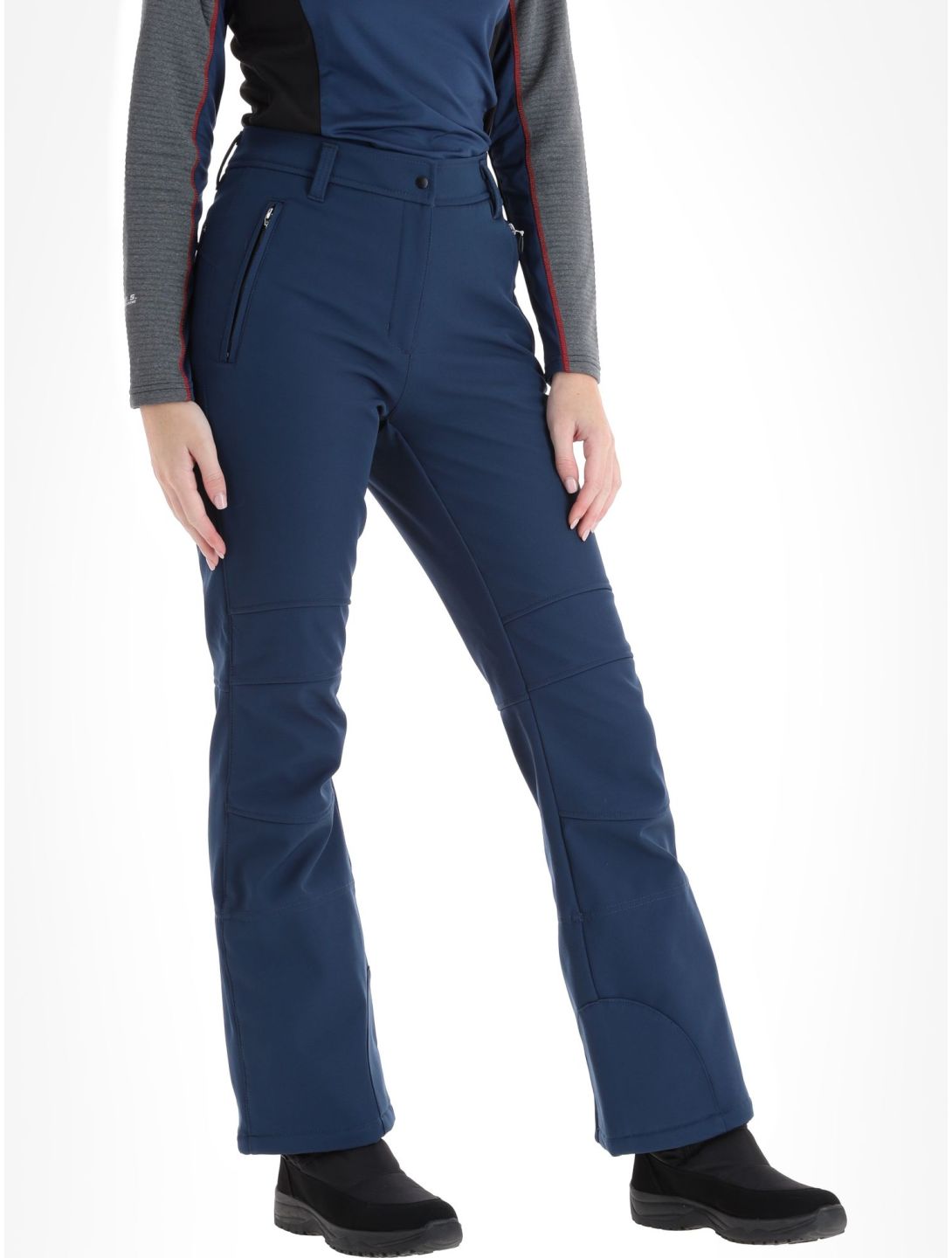 Icepeak, Entiat pantalones de esquí softshell mujeres Dark Blue azul 