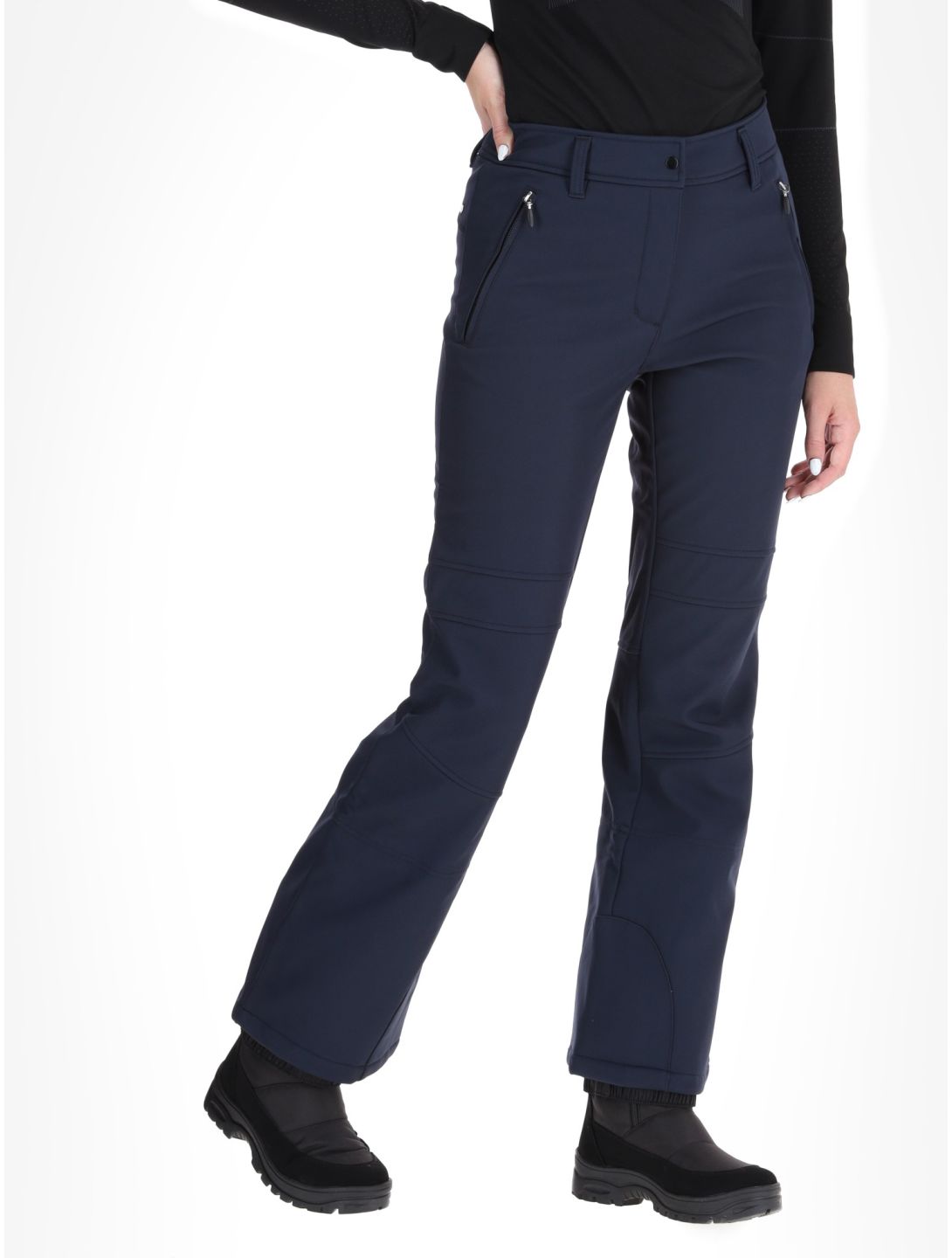 Icepeak, Entiat pantalones de esquí softshell mujeres Dark Blue azul 