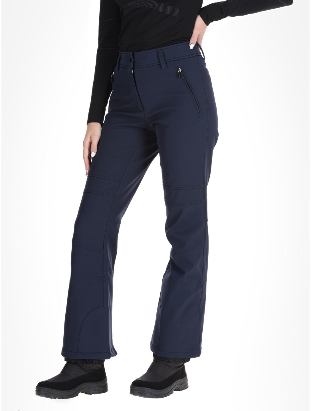 Icepeak, Entiat pantalones de esquí softshell mujeres Dark Blue azul 