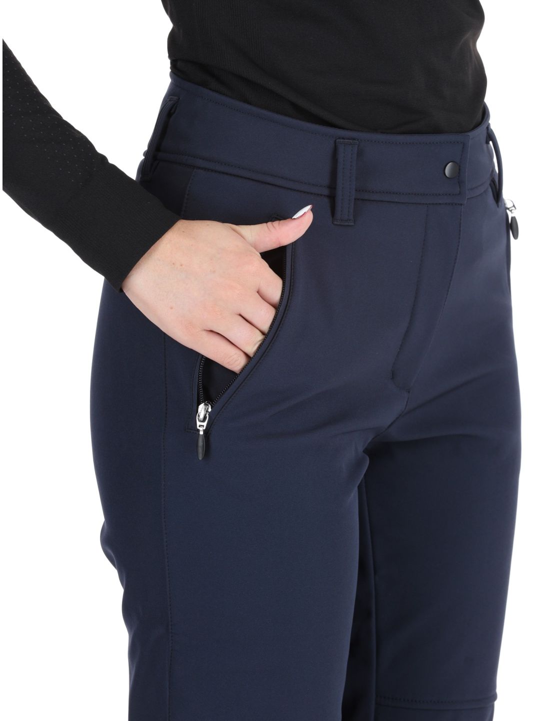 Icepeak, Entiat pantalones de esquí softshell mujeres Dark Blue azul 