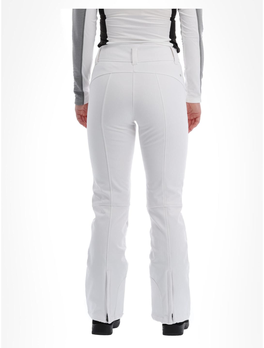 Icepeak, Entiat pantalones de esquí softshell mujeres Optic White blanco 