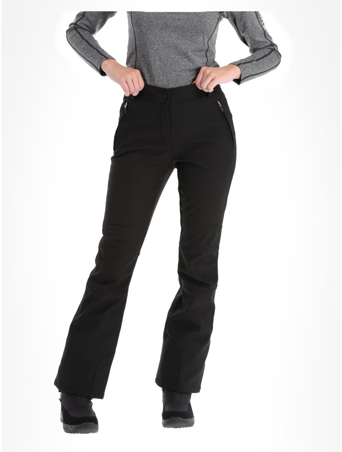 Icepeak, Entiat pantalones de esquí softshell mujeres Black negro 