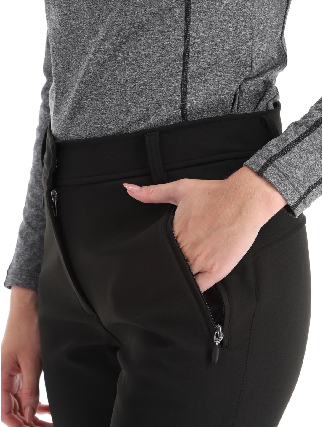 Icepeak, Entiat pantalones de esquí softshell mujeres Black negro 