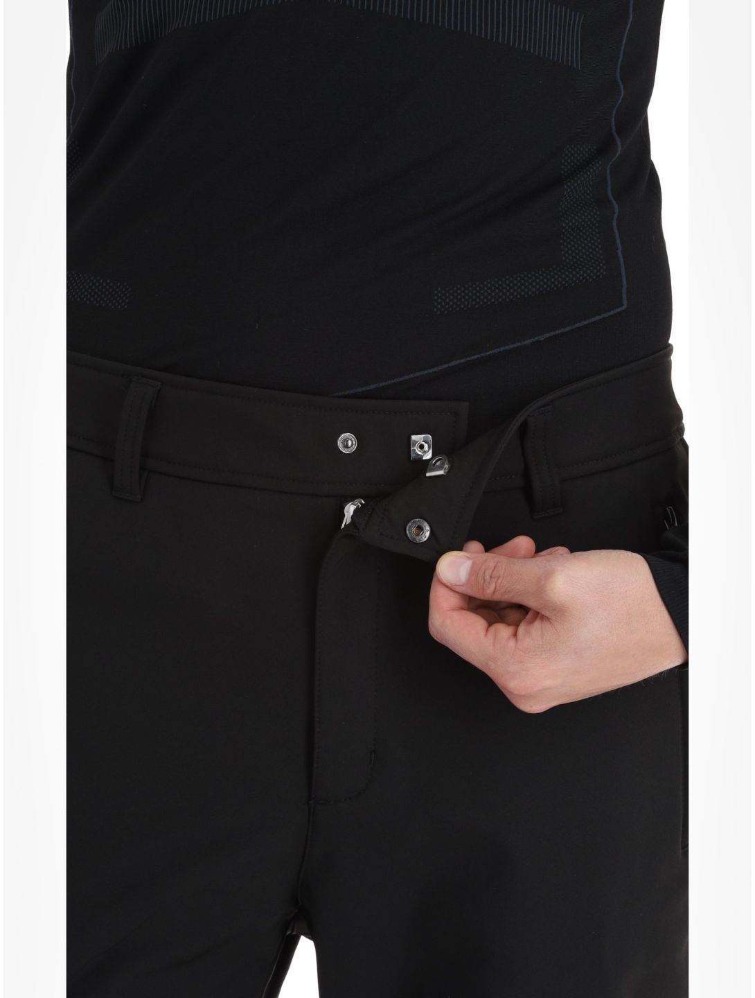 Icepeak, Erding pantalones de esquí softshell hombres Black Zilver 