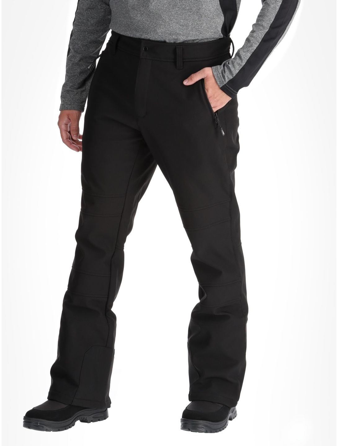 Icepeak, Erding pantalones de esquí softshell hombres Black negro 