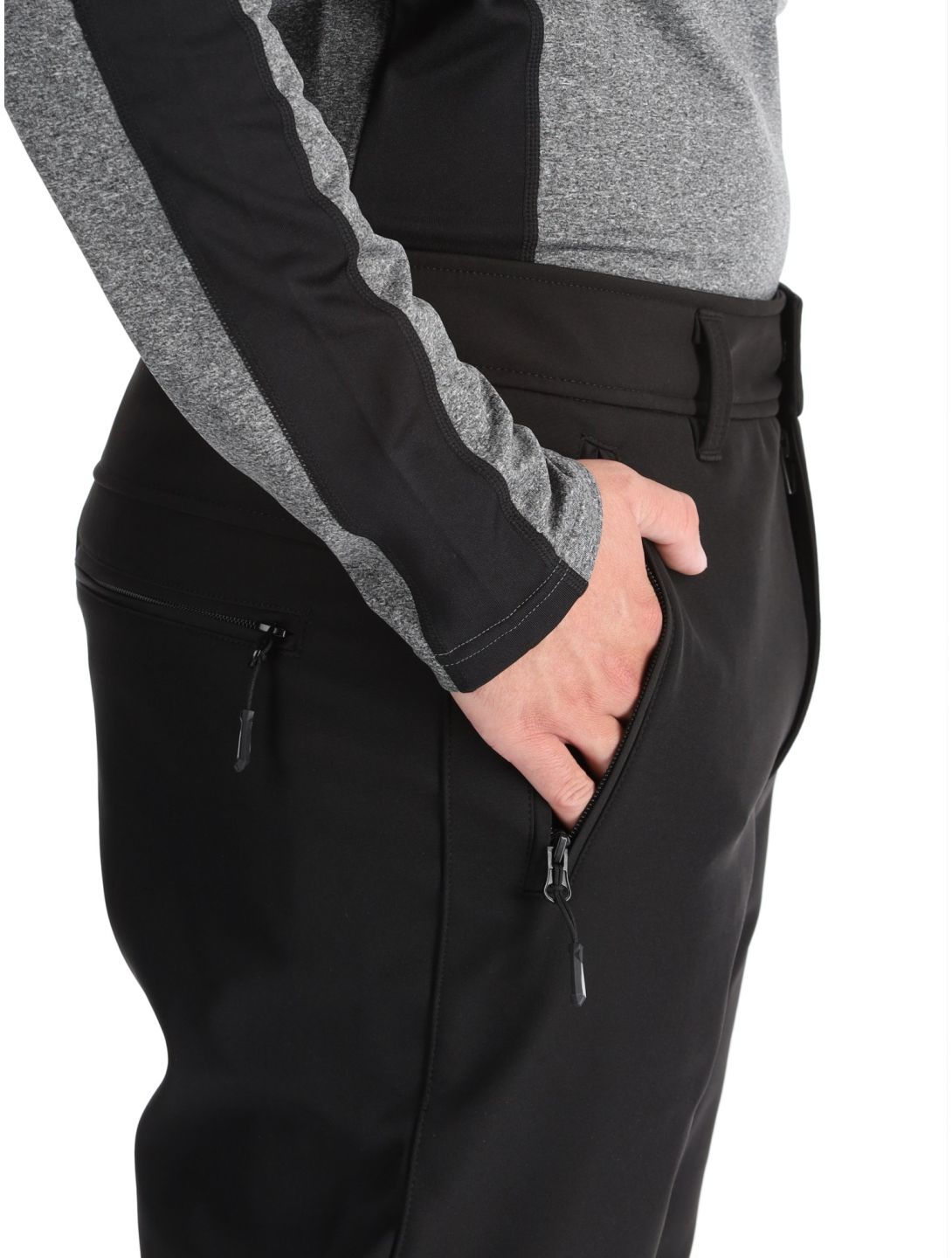 Icepeak, Erding pantalones de esquí softshell hombres Black negro 