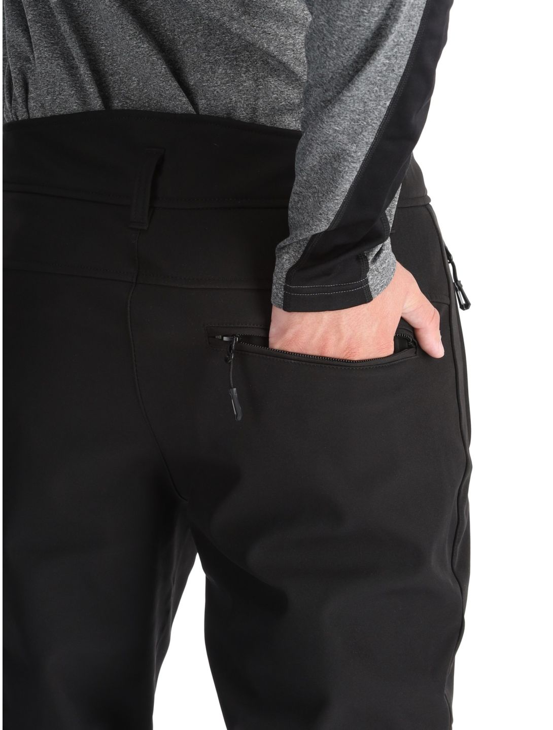 Icepeak, Erding pantalones de esquí softshell hombres Black negro 