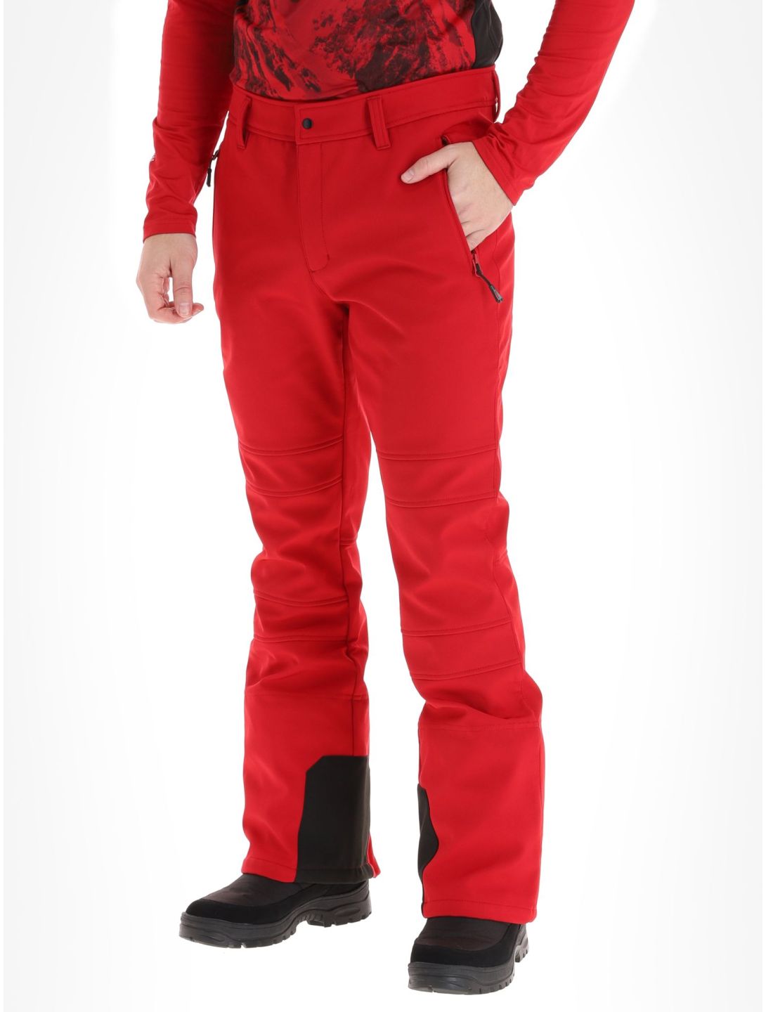 Icepeak, Erding pantalones de esquí softshell hombres Burgundy borgoña 