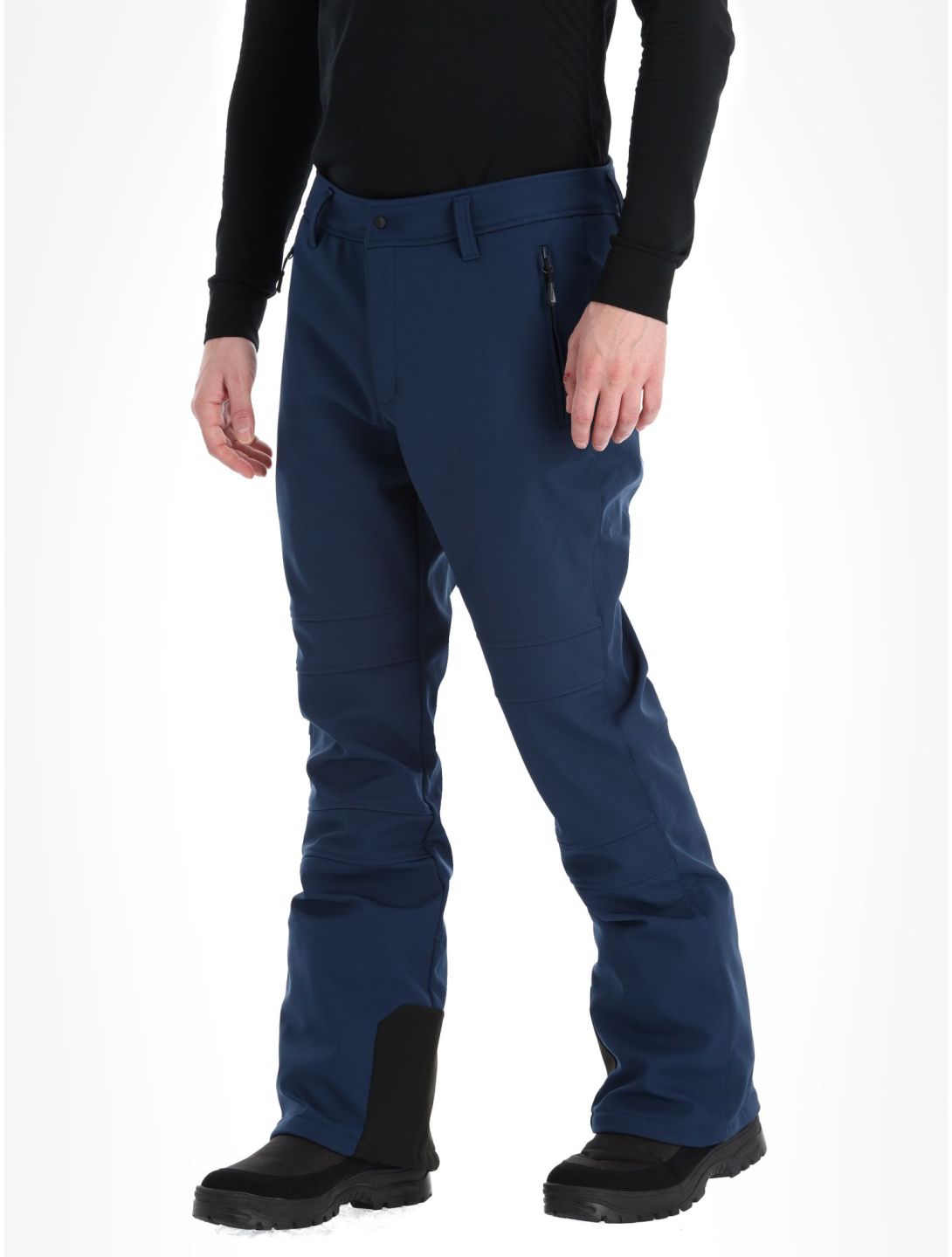 Icepeak, Erding pantalones de esquí softshell hombres Dark Blue azul 