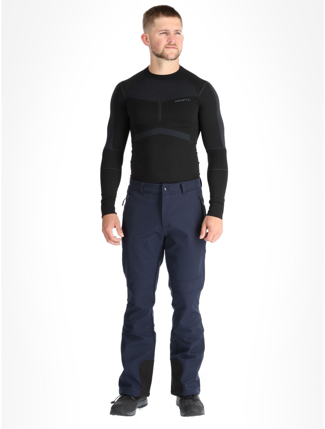 Icepeak, Erding pantalones de esquí softshell hombres Dark Blue azul 