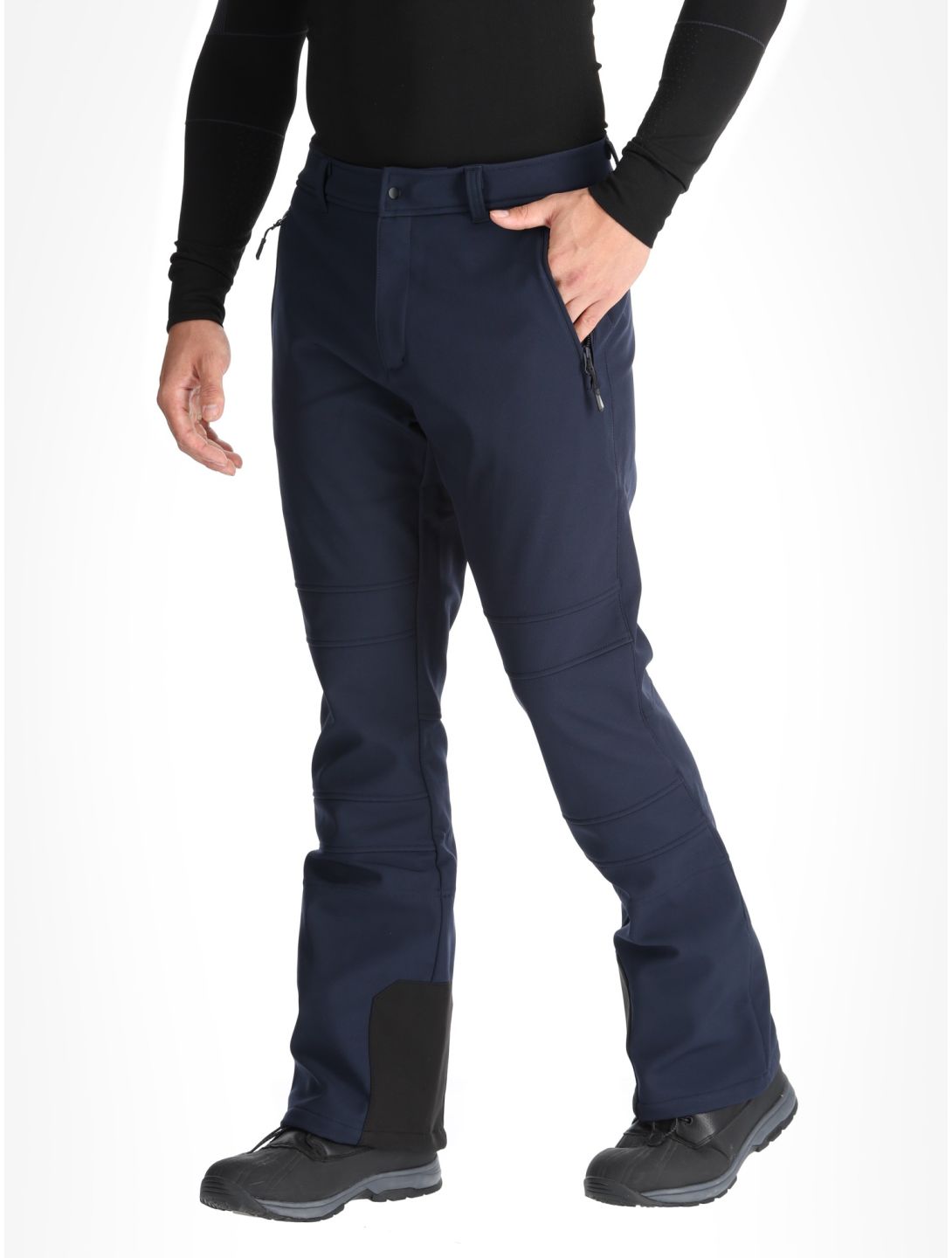 Icepeak, Erding pantalones de esquí softshell hombres Dark Blue azul 