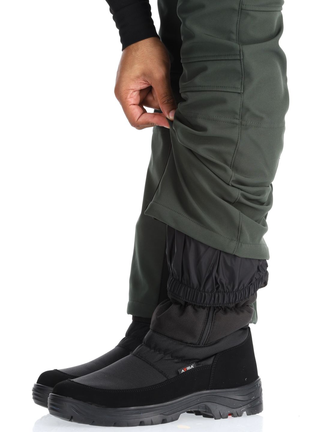 Icepeak, Erding pantalones de esquí softshell hombres Dark Olive verde 