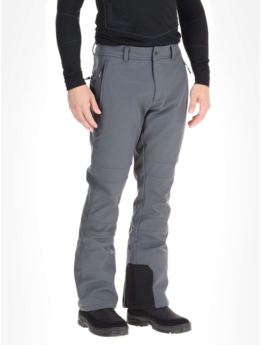 Icepeak, Erding pantalones de esquí softshell hombres Granite gris 