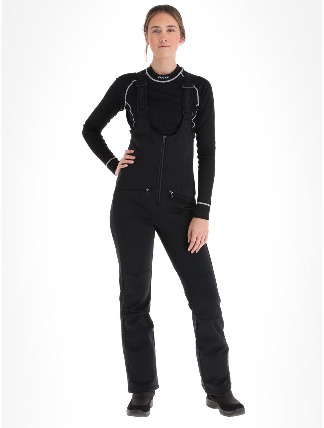 Icepeak, Exira pantalones de esquí softshell mujeres Black negro 