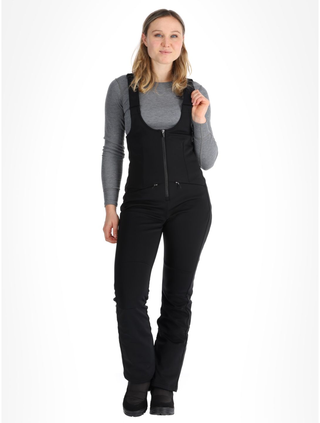 Icepeak, Exira pantalones de esquí softshell mujeres Black negro 