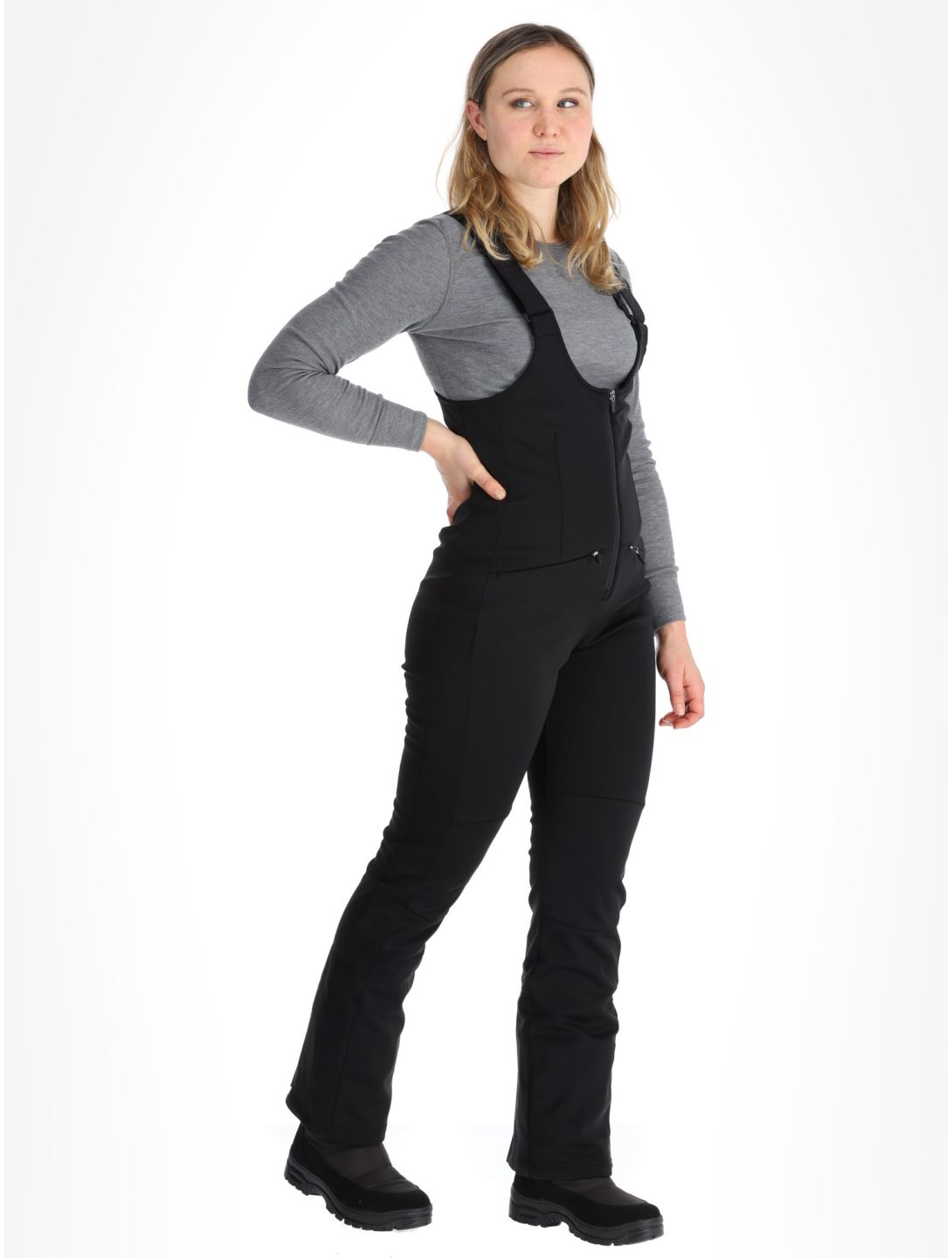 Icepeak, Exira pantalones de esquí softshell mujeres Black negro 